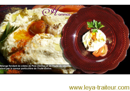plats libanais chez leya traiteur à rouen